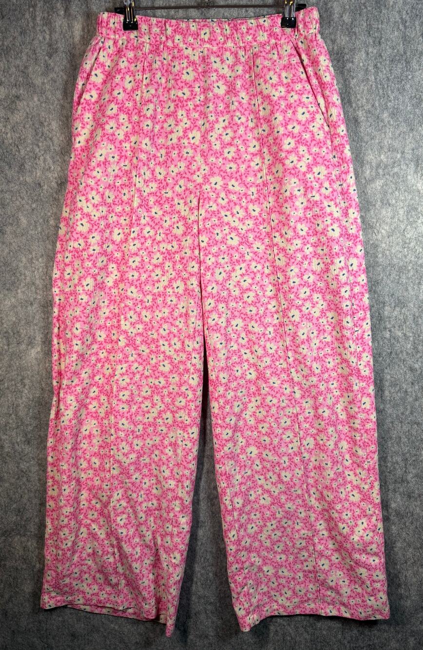 FRNCH Paris Brittany Womens XS Floral Pleated Wide Leg Casual Pants